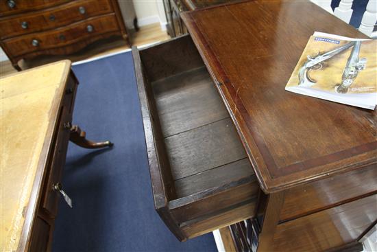 A 17th century and later Dutch oak and fruitwood chest, W.3ft 2in.